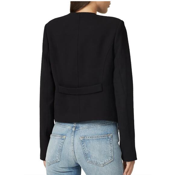 DEREK LAM Collective Black Military Jacket Blazer Size  16 - Picture 5 of 13